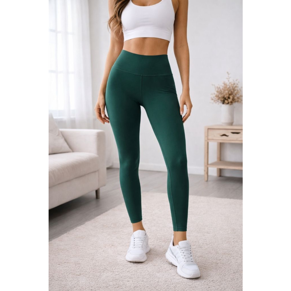 Women's Zobha Dark Green Leggings L NWOT